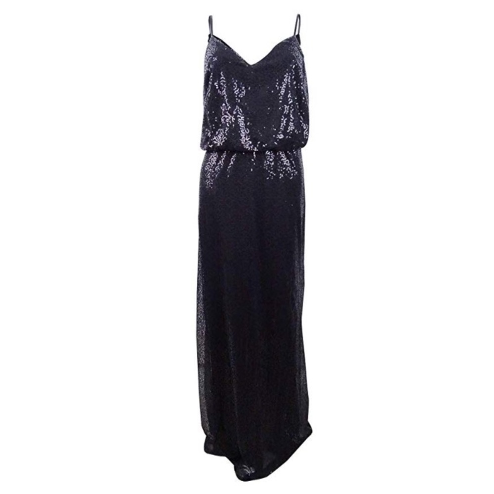 Calvin Klein black sequin formal dress 8 NWT